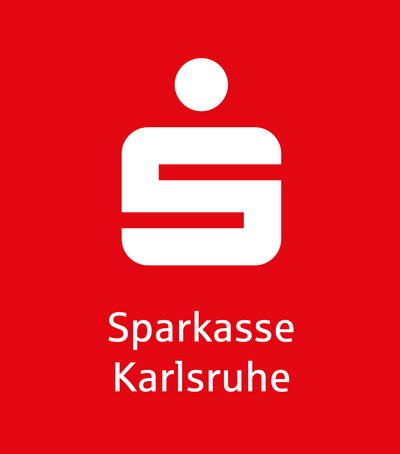Sparkasse Karlsruhe Logo 2021 Negativ Rot